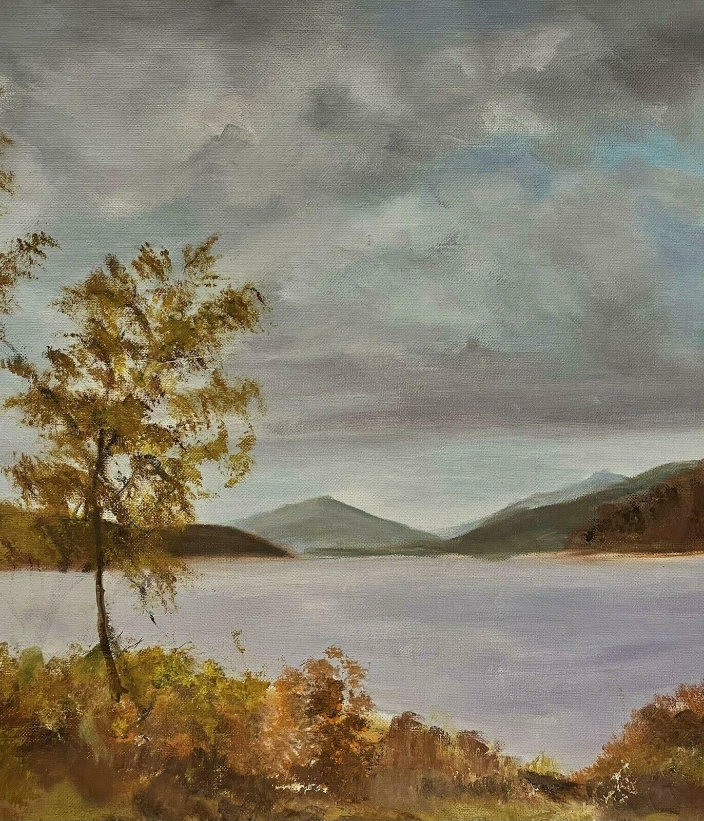 Loch Garry, Scotlandvintage Scottish Highland Loch Scene, Loch Garry Inverness, Signed Oil photo Art