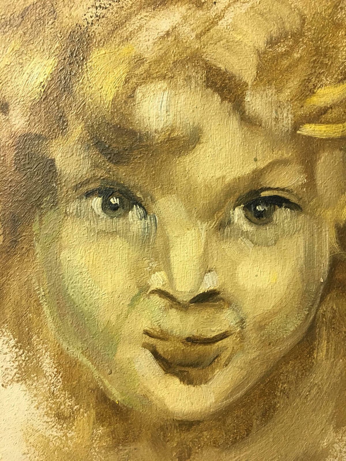 Claude Benardmischievous Child French Impressionist Portrait, Signed Oil Paintingc.1950s photo for sale