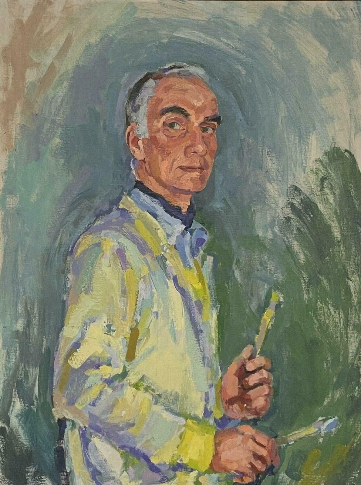 Douglas Stuart Allenlarge Impressionist Oil Painting   Self Portrait Of Douglas Allen20th Century photo 613.0