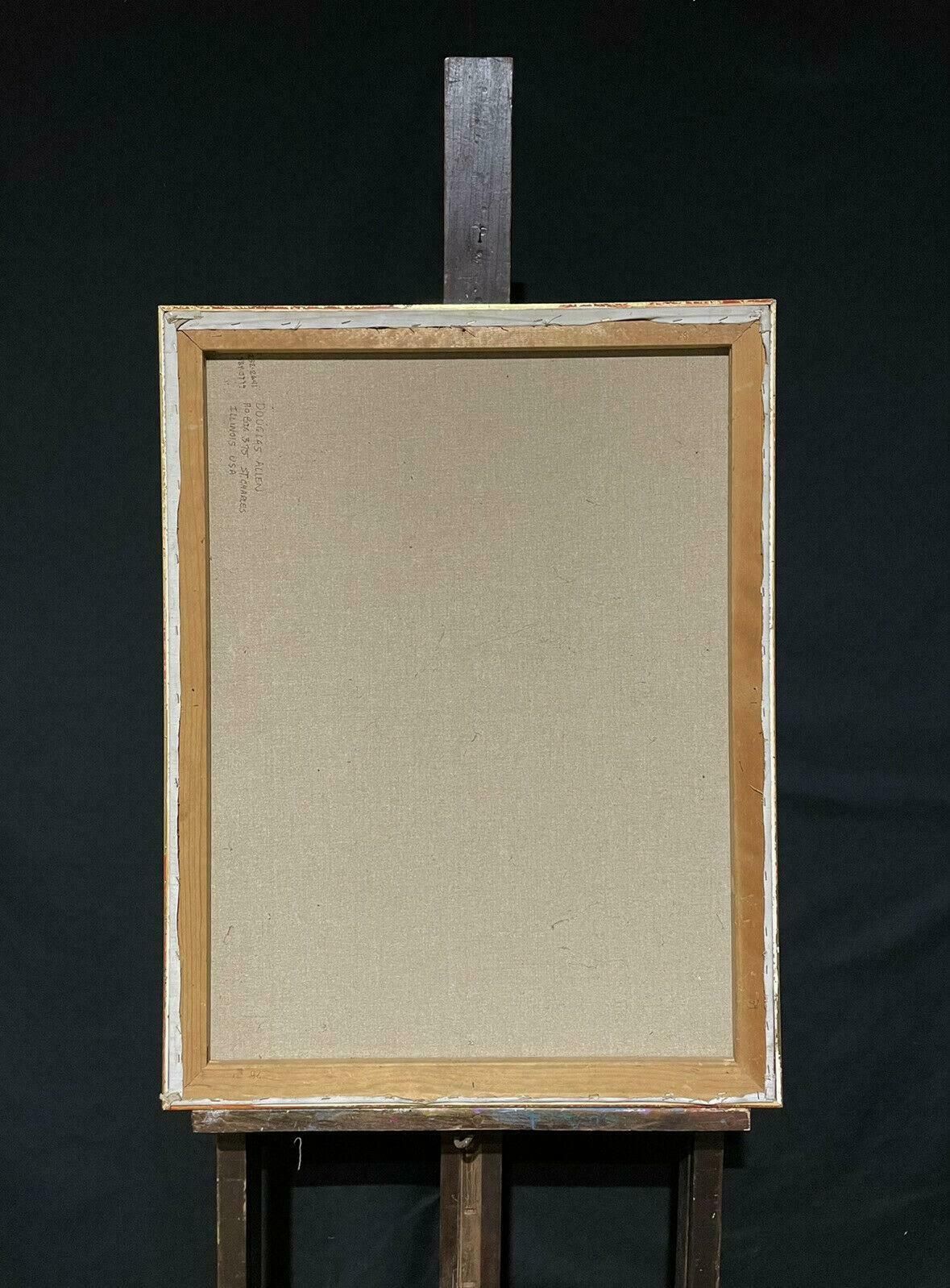 Douglas Stuart Allenlarge Impressionist Oil Painting   Self Portrait Of Douglas Allen20th Century photo vinterior