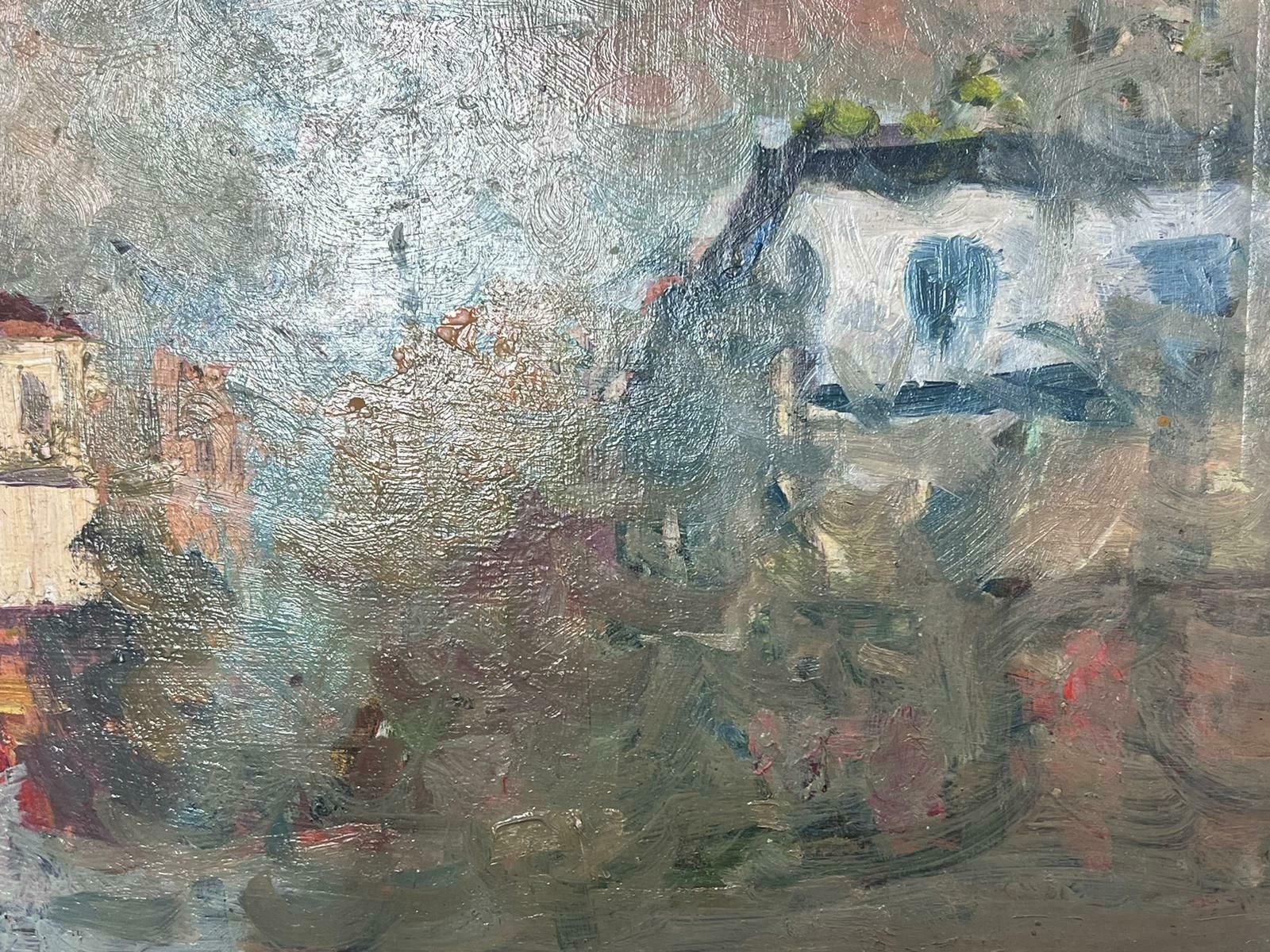 Maurice Mazeiliefrench Impressionist Oil Landscape River Reflections photo Art