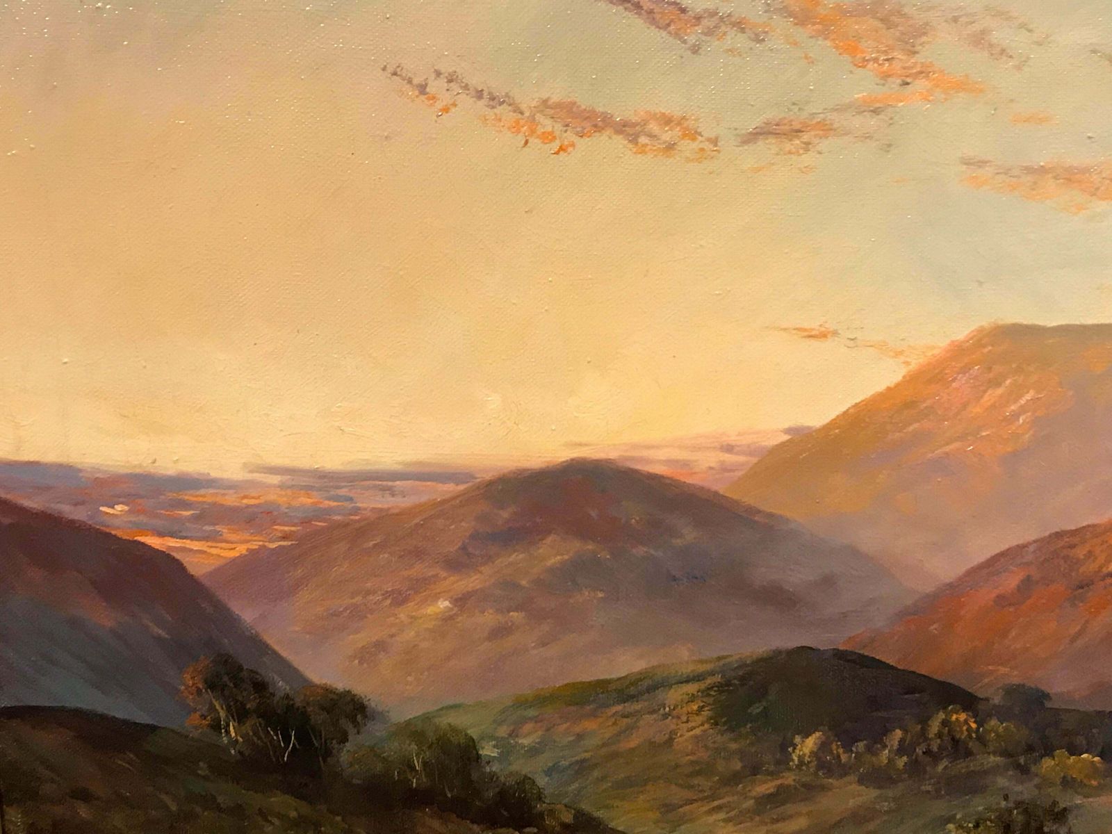Francis E. Jamiesonantique Scottish Oil Painting Highland River Sunsetc.1930's photo buy