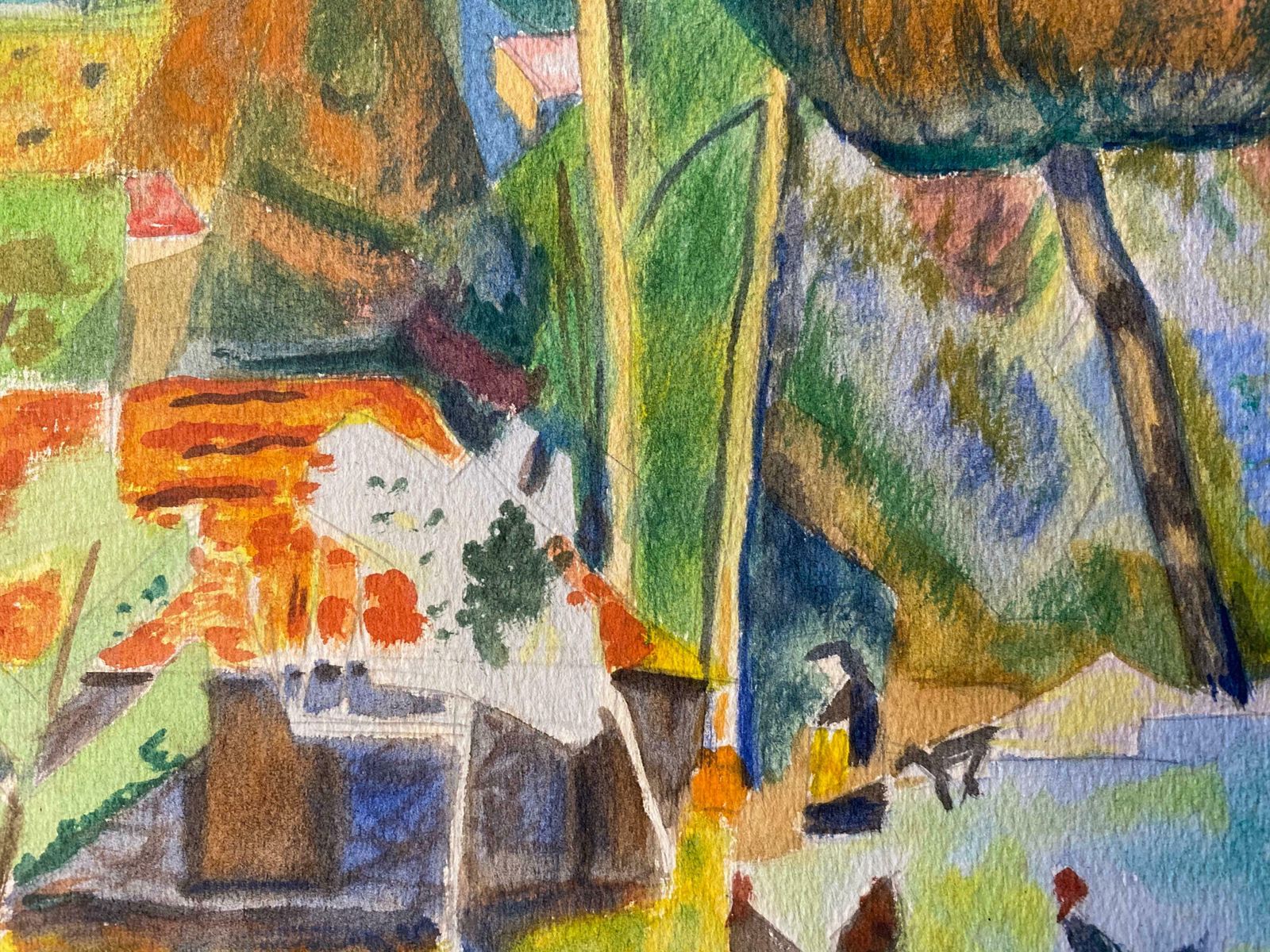 Louis Bellon1940's Provence Painting French Bright Landscape    Post Impressionist Artistc. 1940s photo buy
