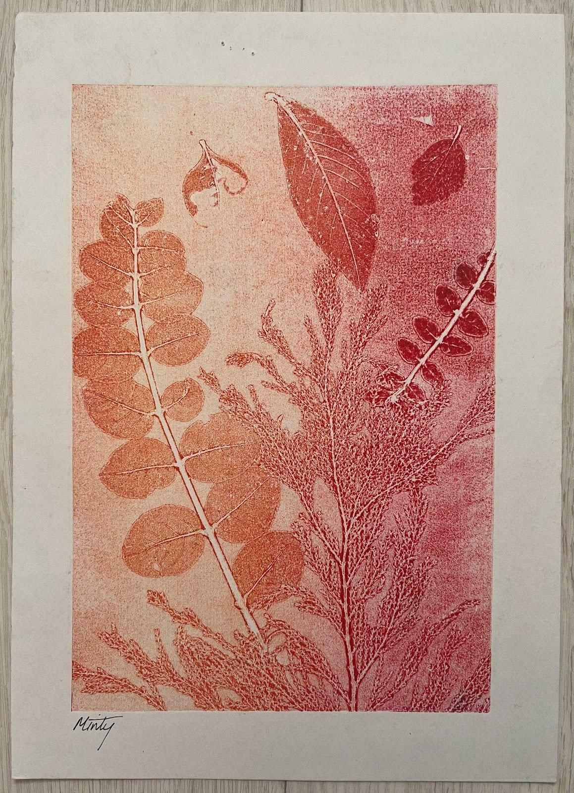 Minty Ramseyautumnal Color Acrylic Painting Contemporary British Autumn Leaves2024 photo furniture