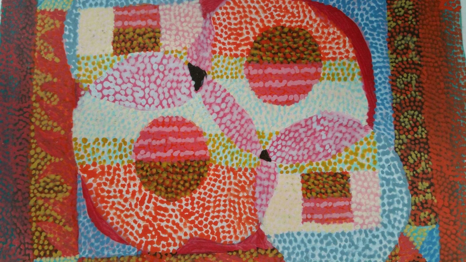 Louis Bellon French Neo Impressionist Pointillist Abstract Mid 20th Century Small Painting C. 1940s photo buy