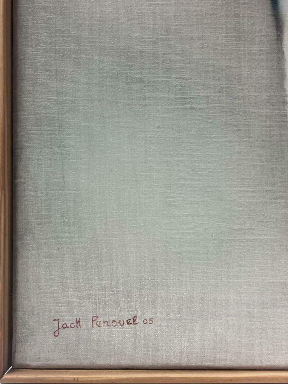 Jack Penouelred & Black French Abstract Expressionist Surrealist Oil Painting 20th Century photo 868.0
