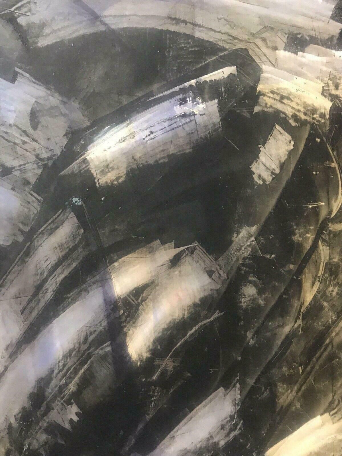 Unknown1980's French Abstract Expressionist Oil Painting   Signed   Blurs Of Colour20th Century photo buy