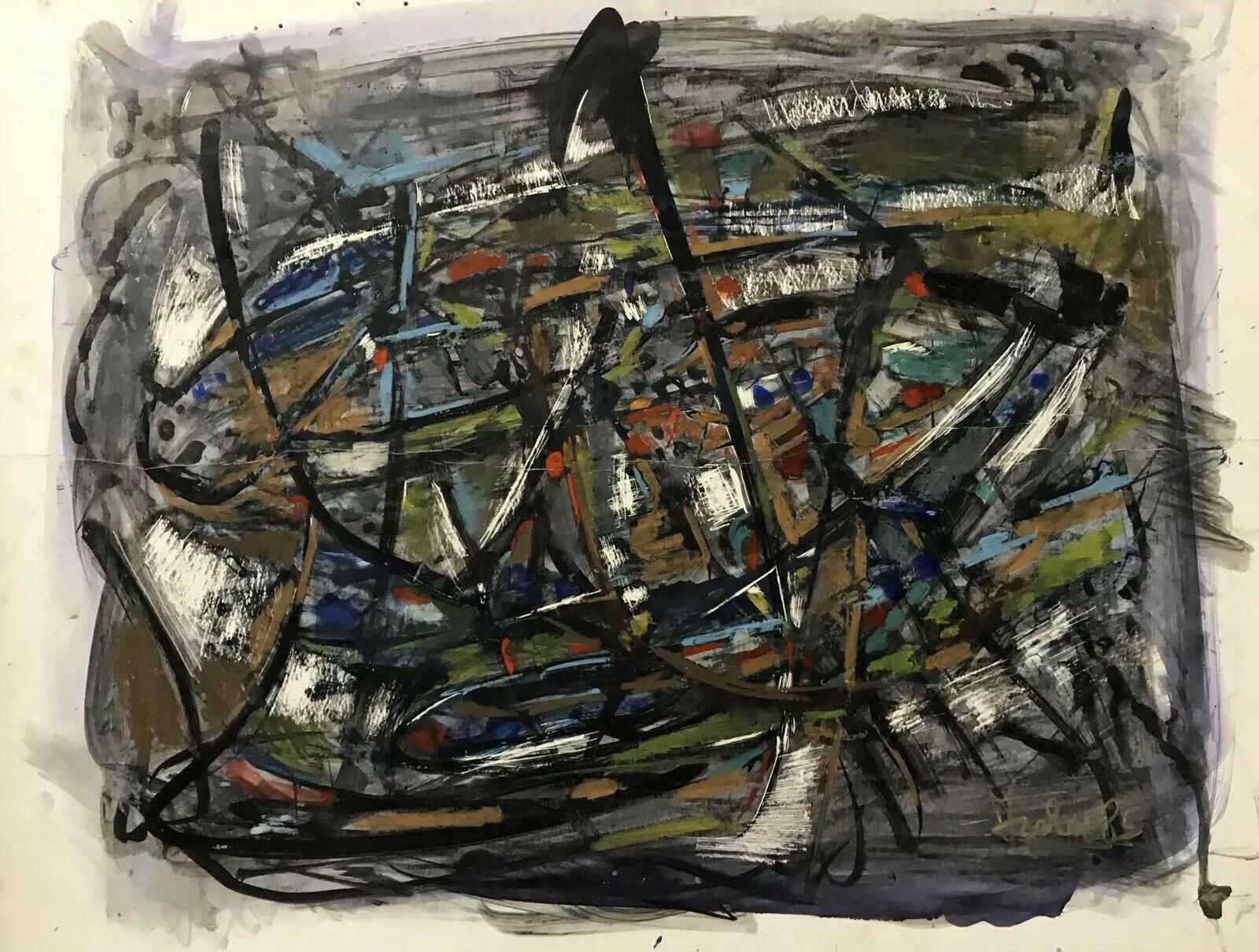 Unknown1980's French Abstract Oil Painting   Signed & Dated   Amazing Shapes And Colour20th Century photo 638.0