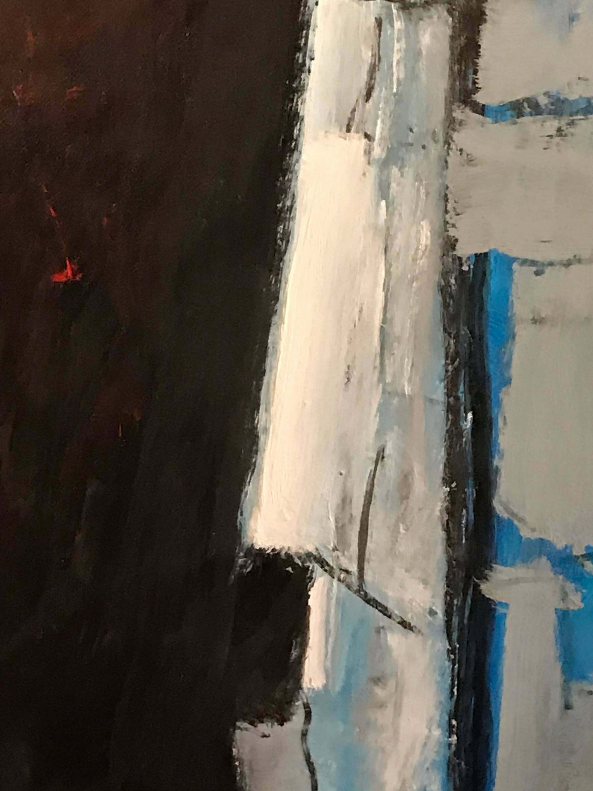 Armand Rottenbergfrench Cubist Expressionist Oil Painting, Signedc.1980's photo vinterior