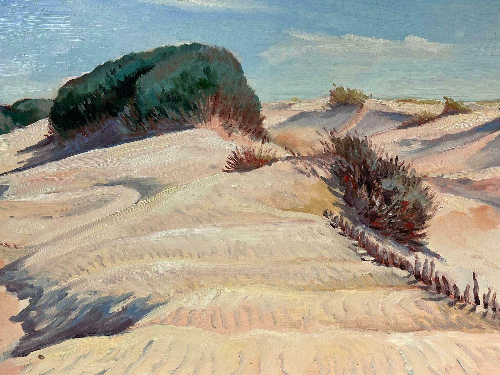 Georges Bordonovecontemporary French Impressionist Oil Sand Dunes Landscape photo Art