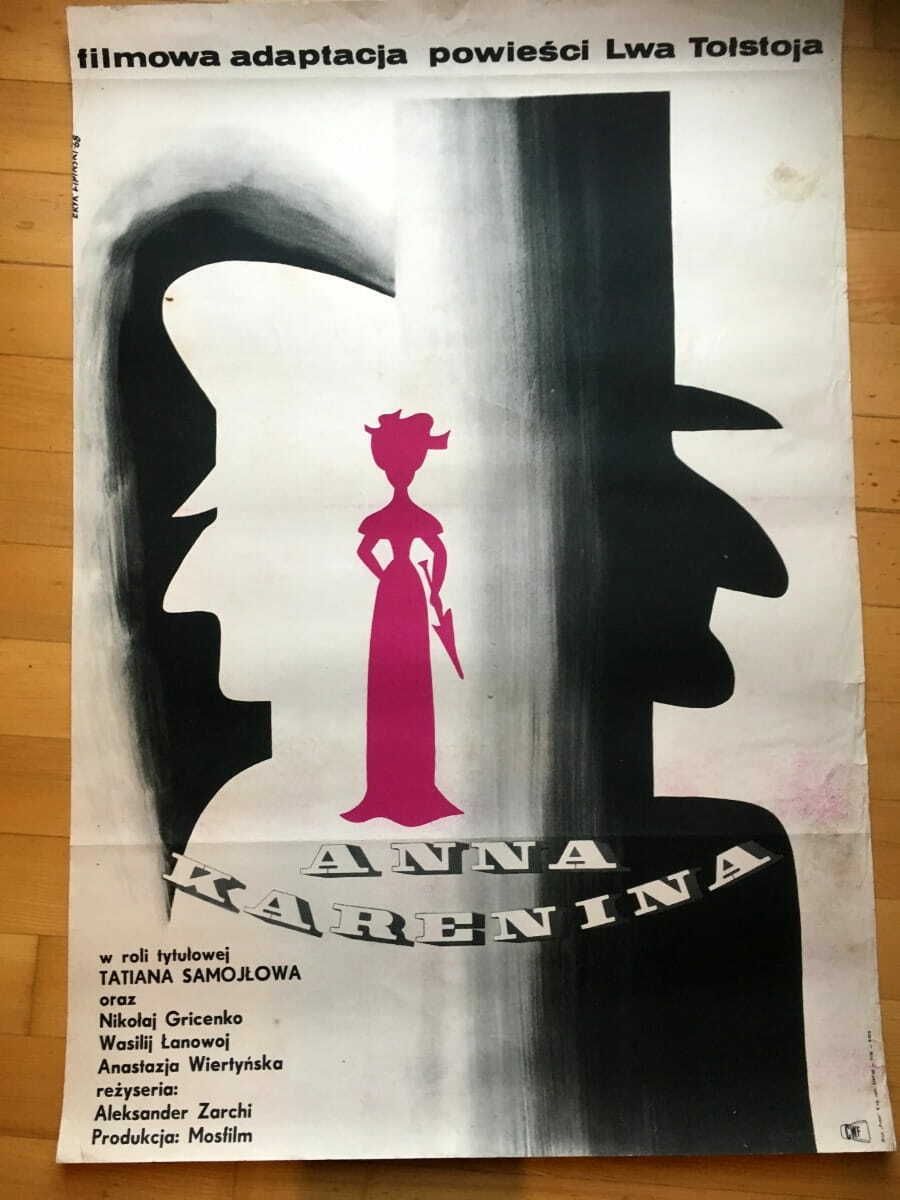 Poster For Anna Karenina, Cars. Eryk Lipiński, 1968