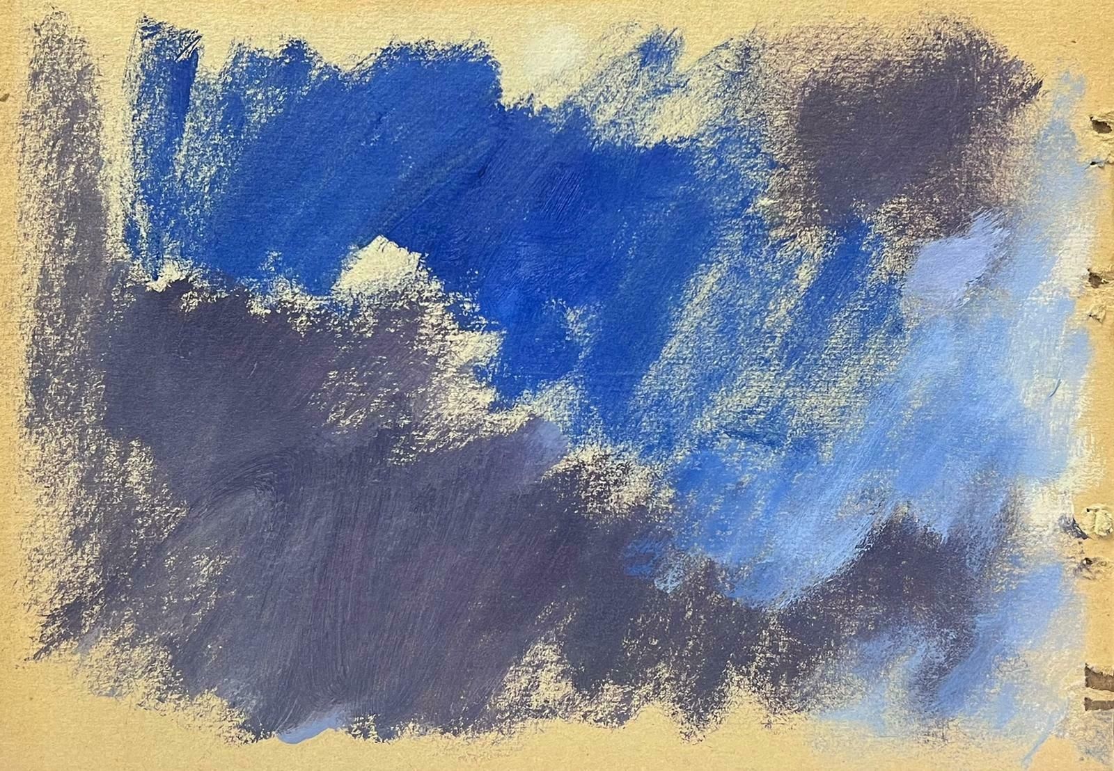 Elisabeth Hahn20th Century German Modernist Oil Painting Blue And Grey Sky Landscape20th Century