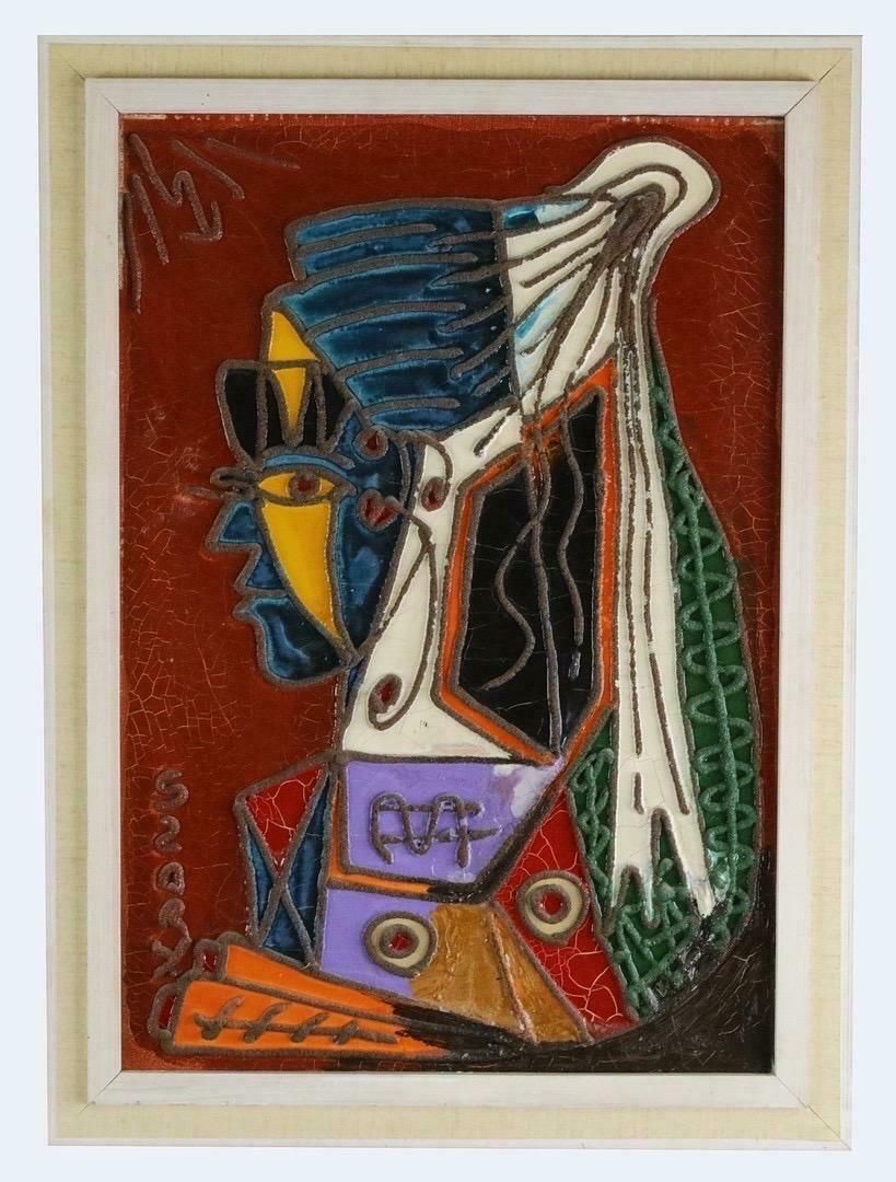 Wldyslaw Szary1960’s Cubist Portrait Of Woman Stunning Original Painting1960’s