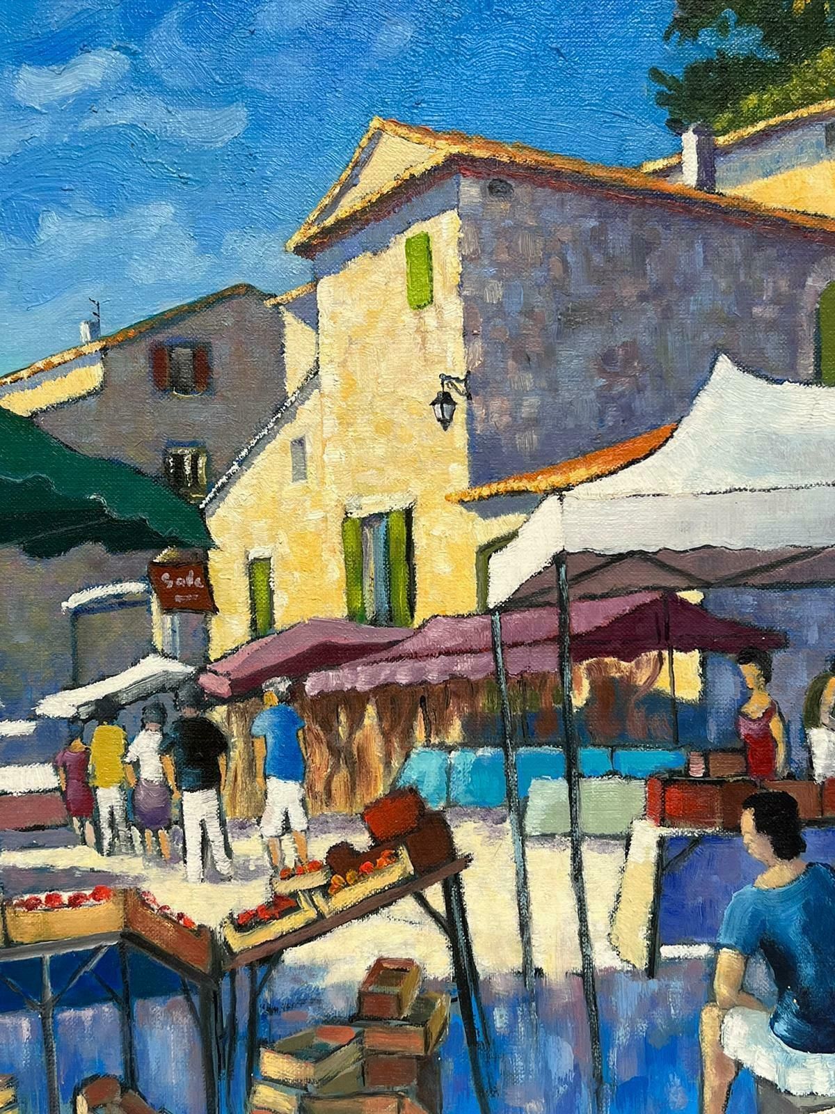 Rousseaulacoste South Of France Beautiful French Modern Oil Painting Signed & Titled photo furniture