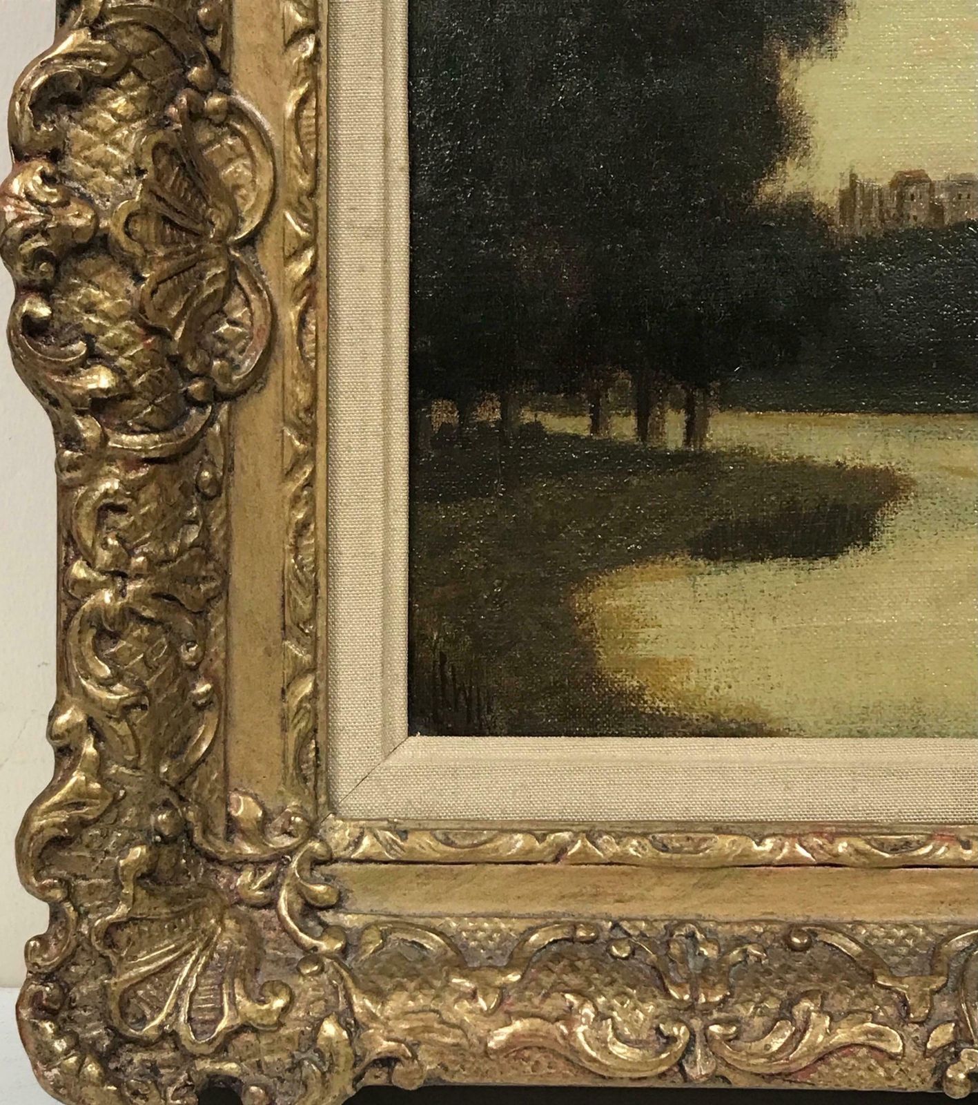 photo furniture J. Lewiswindsor Castle From The River Thames, Signed Victorian Oil Painting, Framed19th Century