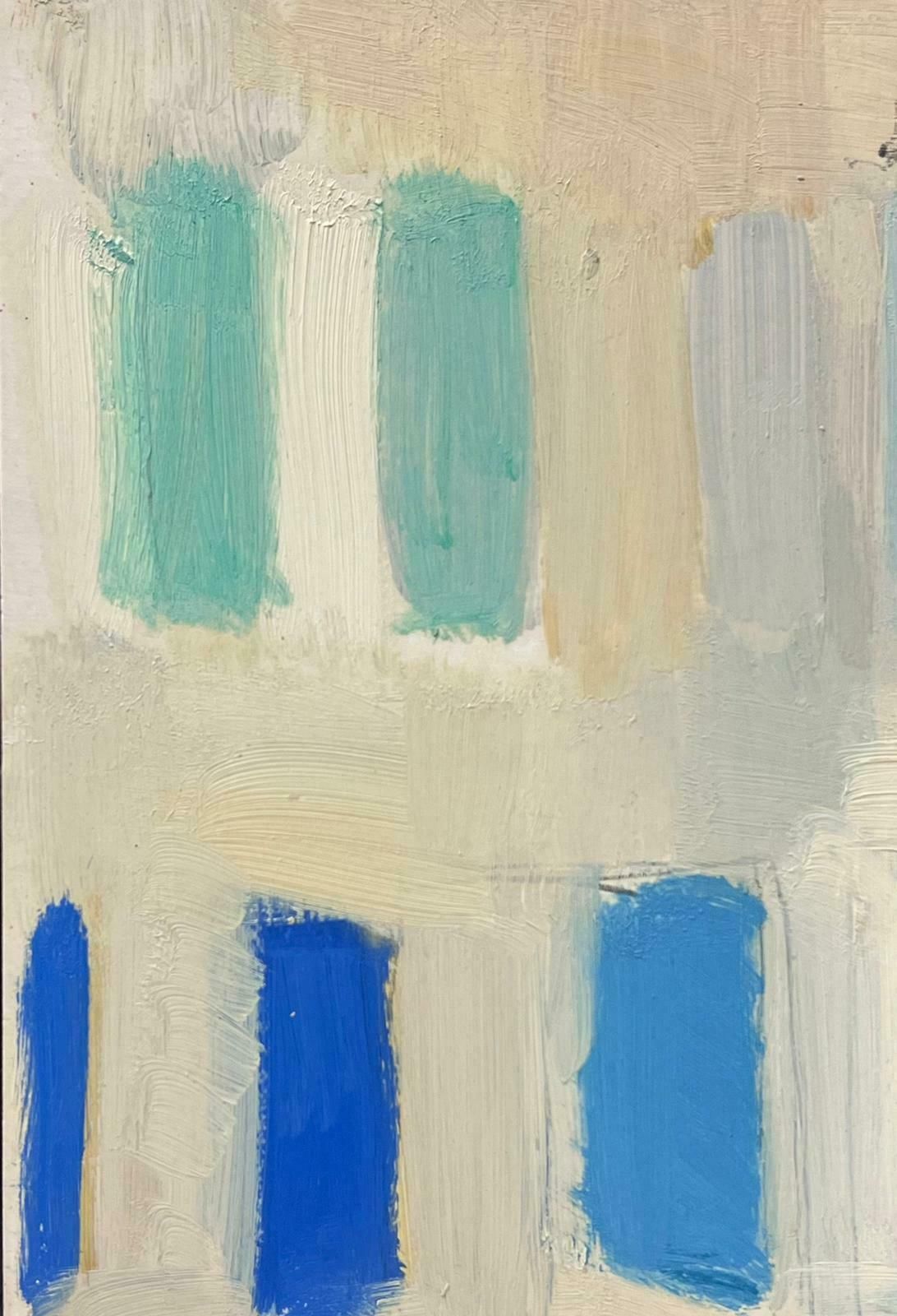 Elisabeth Hahn20th Century German Modernist Oil Painting Blue Shades Window Abstract20th Century photo furniture