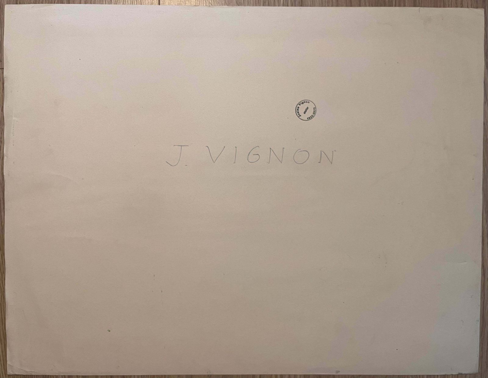 Josine Vignonmid Century French Original Pastel Drawing Of Countryside Landscape1950's photo buy