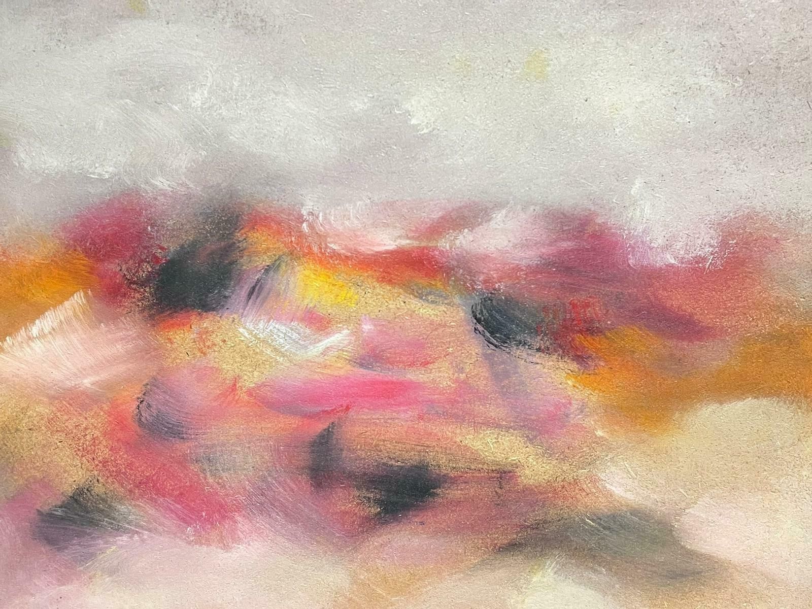 Gerard Guegueniat20th Century French Abstract Expressionist Signed Oil Cloud Formations photo for sale