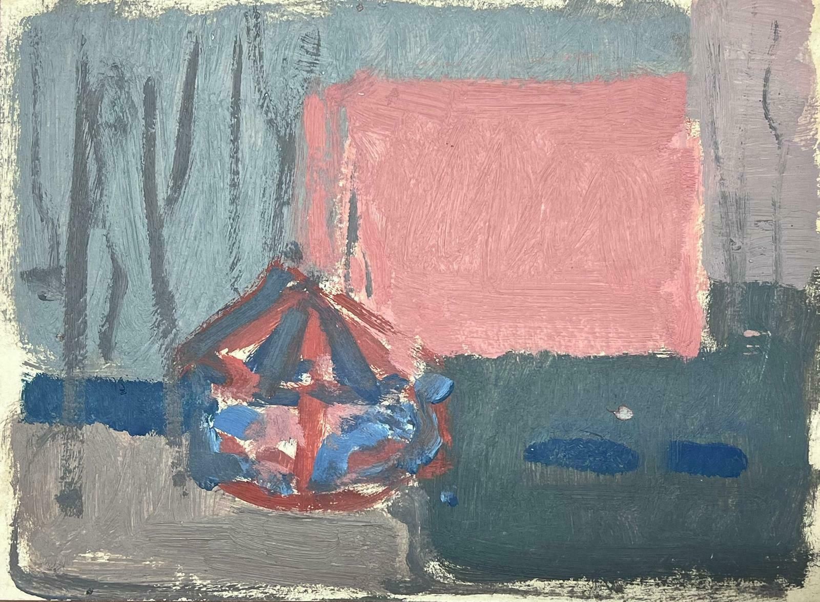 Elisabeth Hahn20th Century German Modernist Oil Painting Circus Tent Landscape20th Century photo furniture