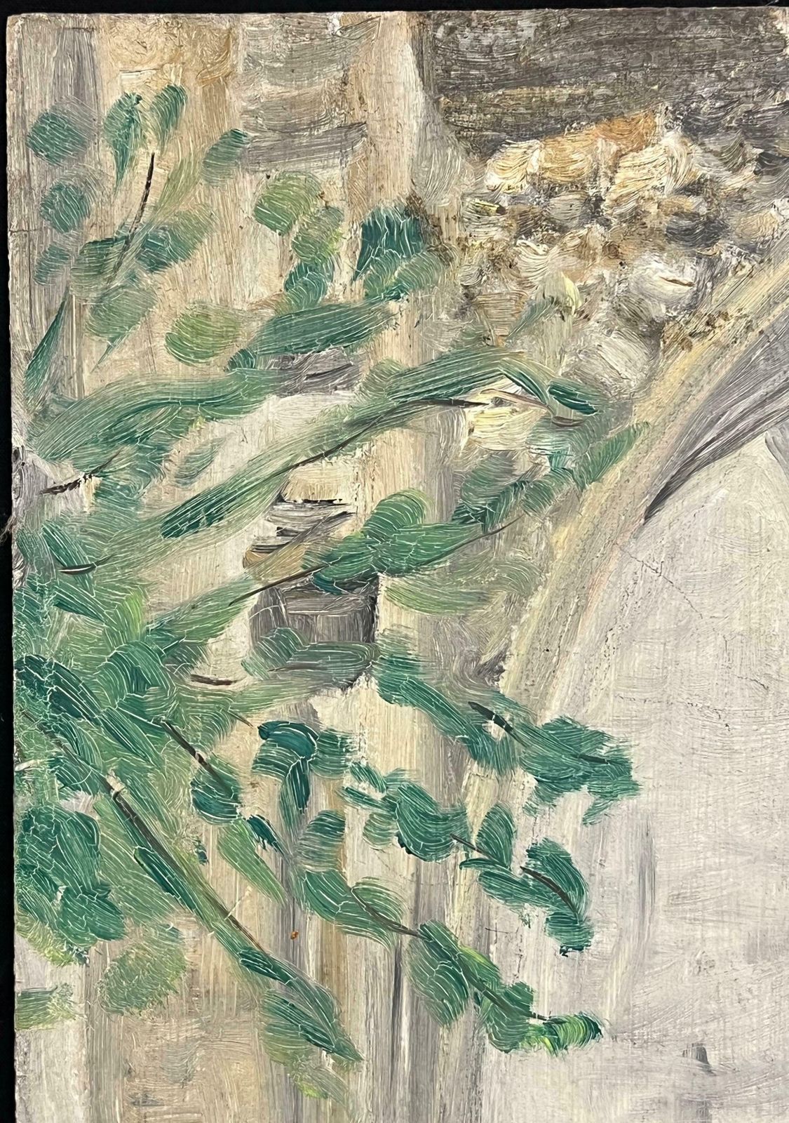 Simone Forge1930's French Impressionist Arched Cloister With Gothic Vaults And Garden 19th Century photo 1031.0