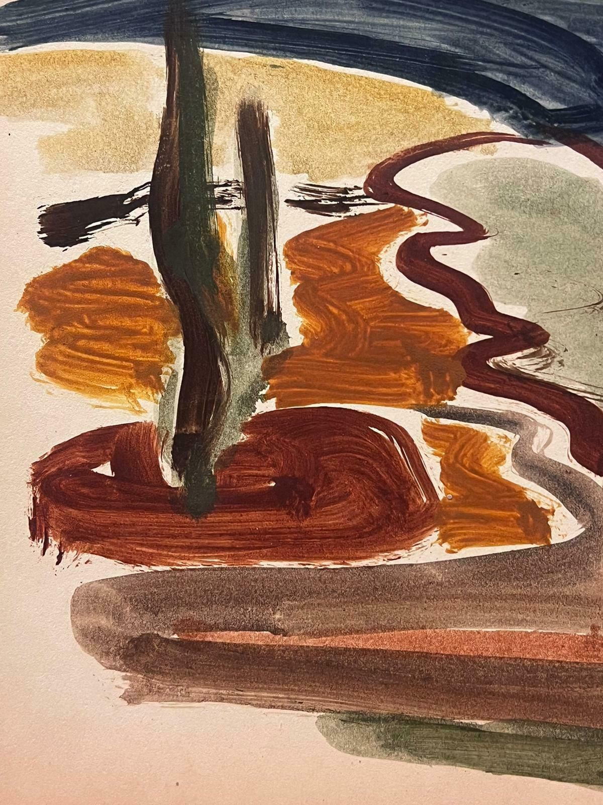 Elisabeth Hahn20th Century German Modernist Oil Painting Provence Landscape Abstract20th Century photo furniture