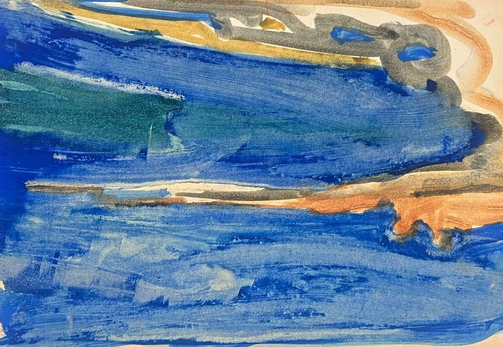 Elisabeth Hahn20th Century German Modernist Watercolour Painting Abstract Sea Scape Landscape 20th Century photo Art