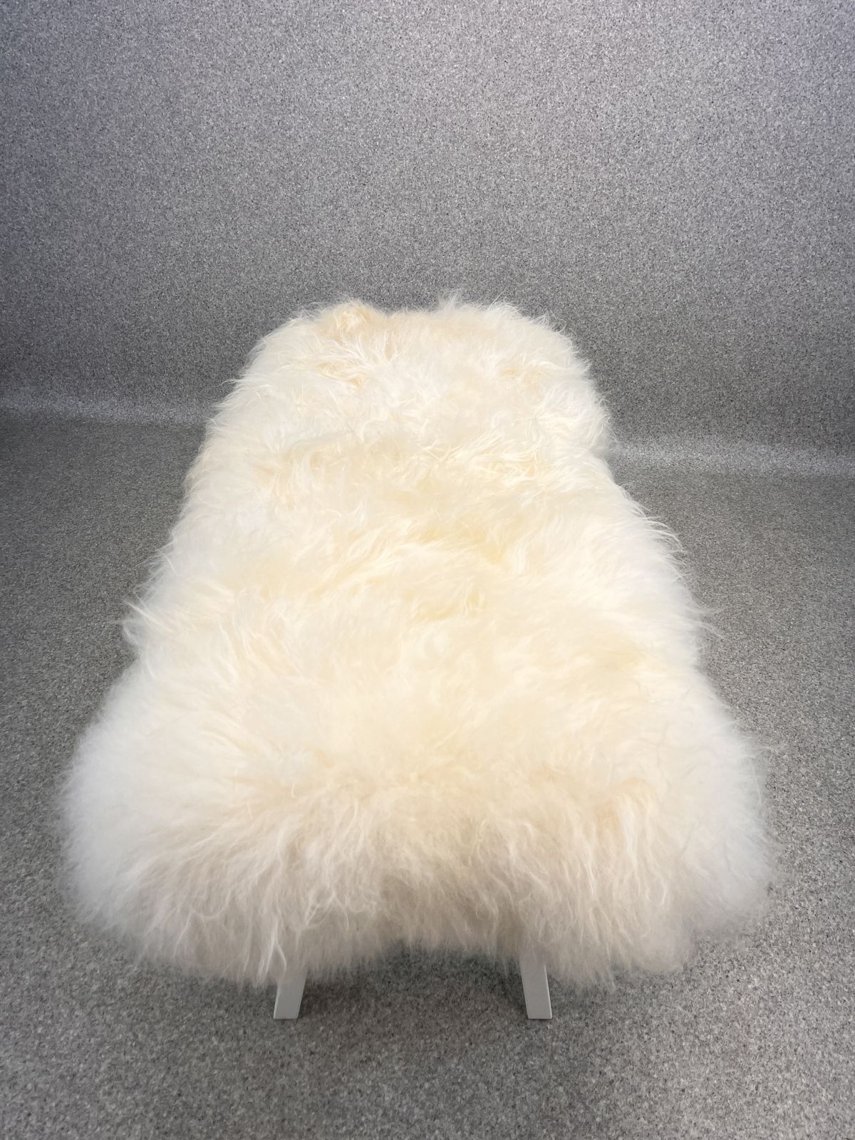 White Yeti Real Sheepskin Fluffy Furry Bench Chair Bedside photo buy