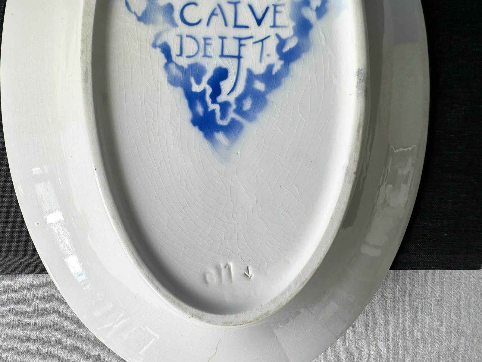 photo furniture Antique Art Deco Bowl By Petrus Regout For Nof Calve Delft, Design By Richard Roland Holst, Amsterdam School