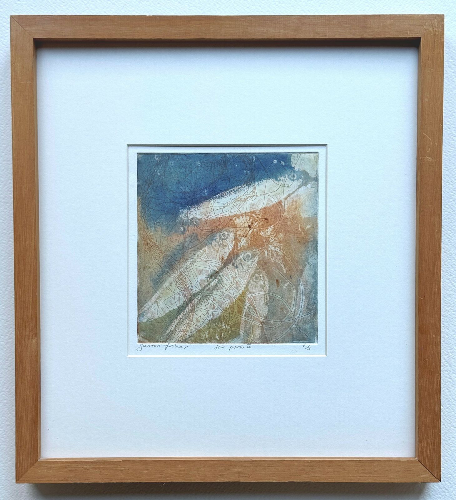 Sea Pools II  Original Limited Edition Signed Etching By Susan Fisher