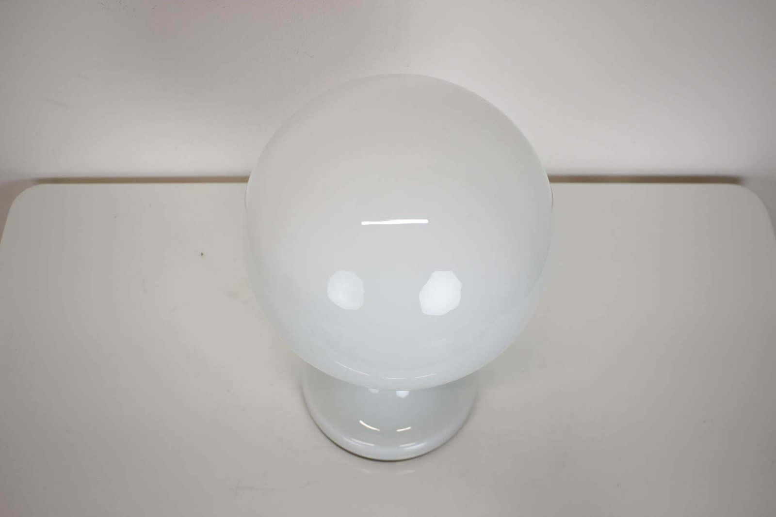 All Glass Table Lamp By Valasske Mezirici, 1960s, Czechoslovakia photo Lighting
