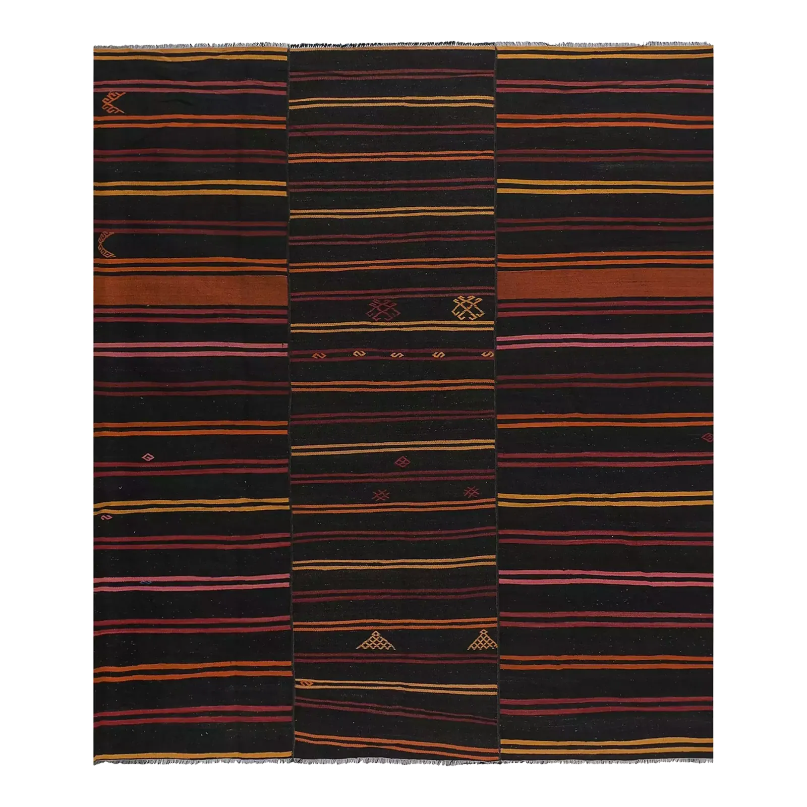 Kilim Rug From Konya, Central Anatolia 10'2" X 11'8"