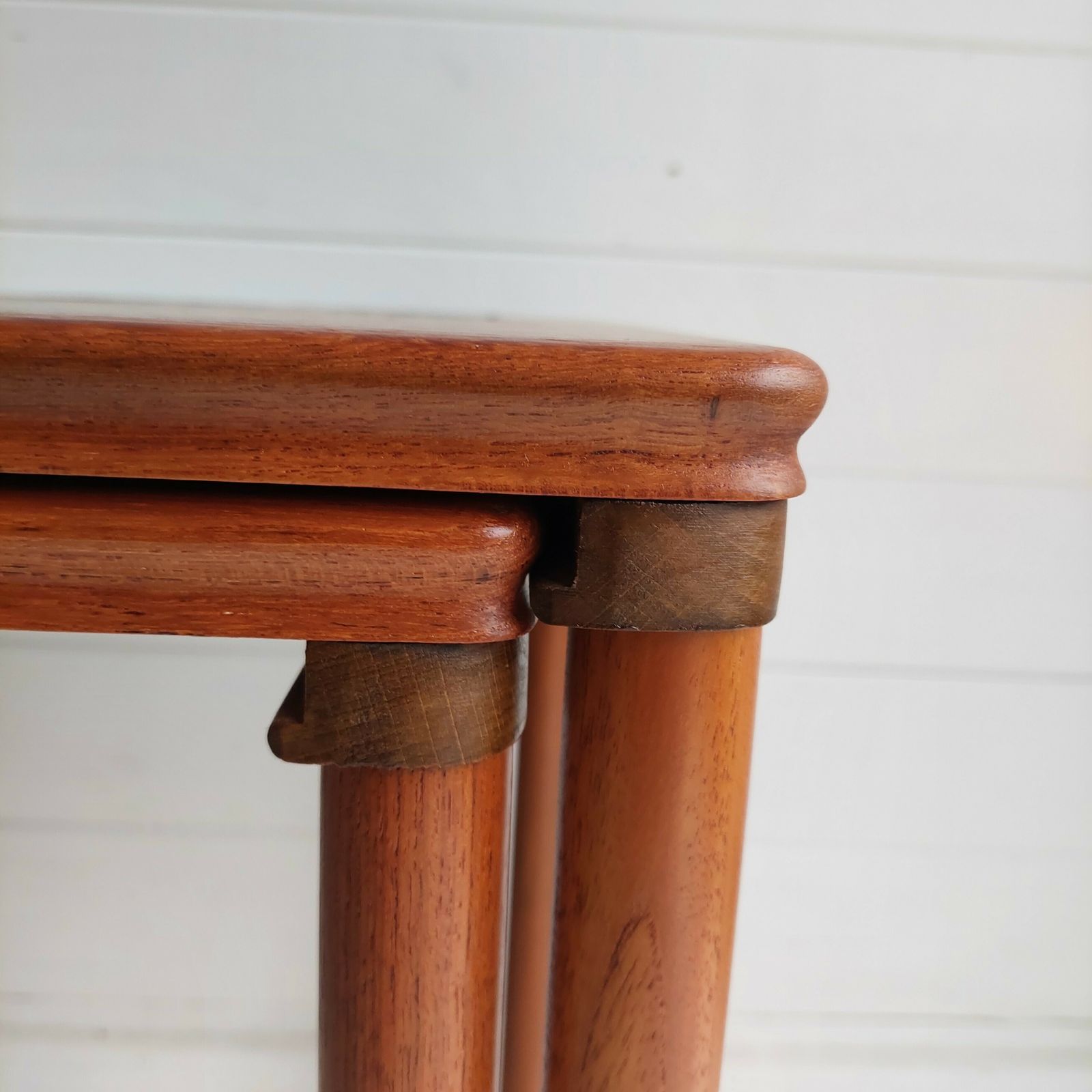 Mid Century Danish Teak Nest Of Tables E. W. Bach For Møbelfabrikken Toften 1960s photo 295.0
