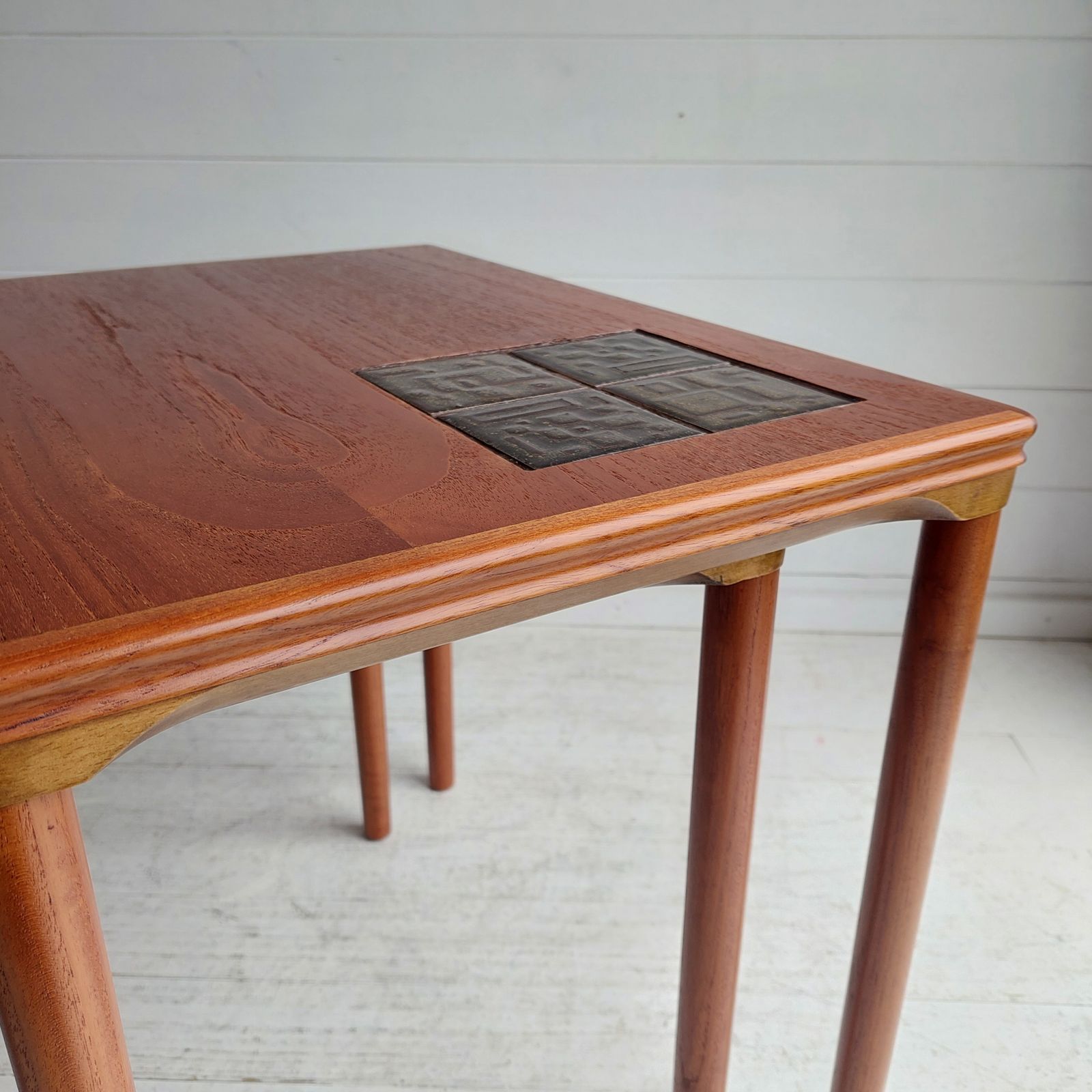 photo vinterior Mid Century Danish Teak Nest Of Tables E. W. Bach For Møbelfabrikken Toften 1960s