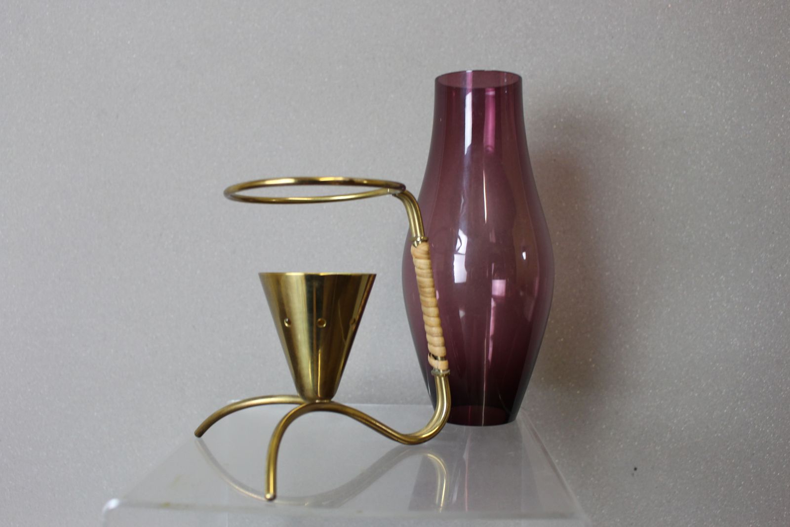 Late 1950’s Swedish Candleholder Designed By Gunnar Ander For Ystad Metall photo Home Decor