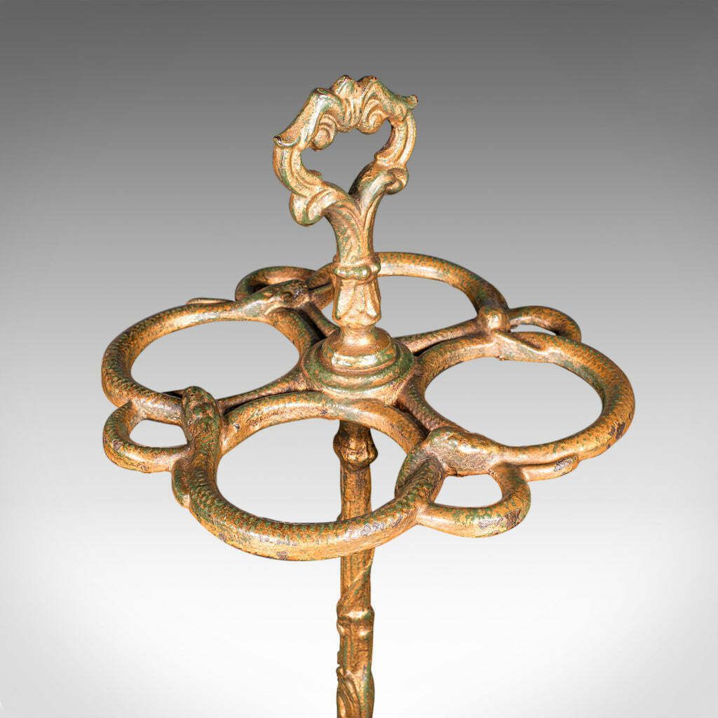 Antique Gentleman's Stick Stand, English, Hallway Umbrella Loop, Victorian, 1860 photo furniture