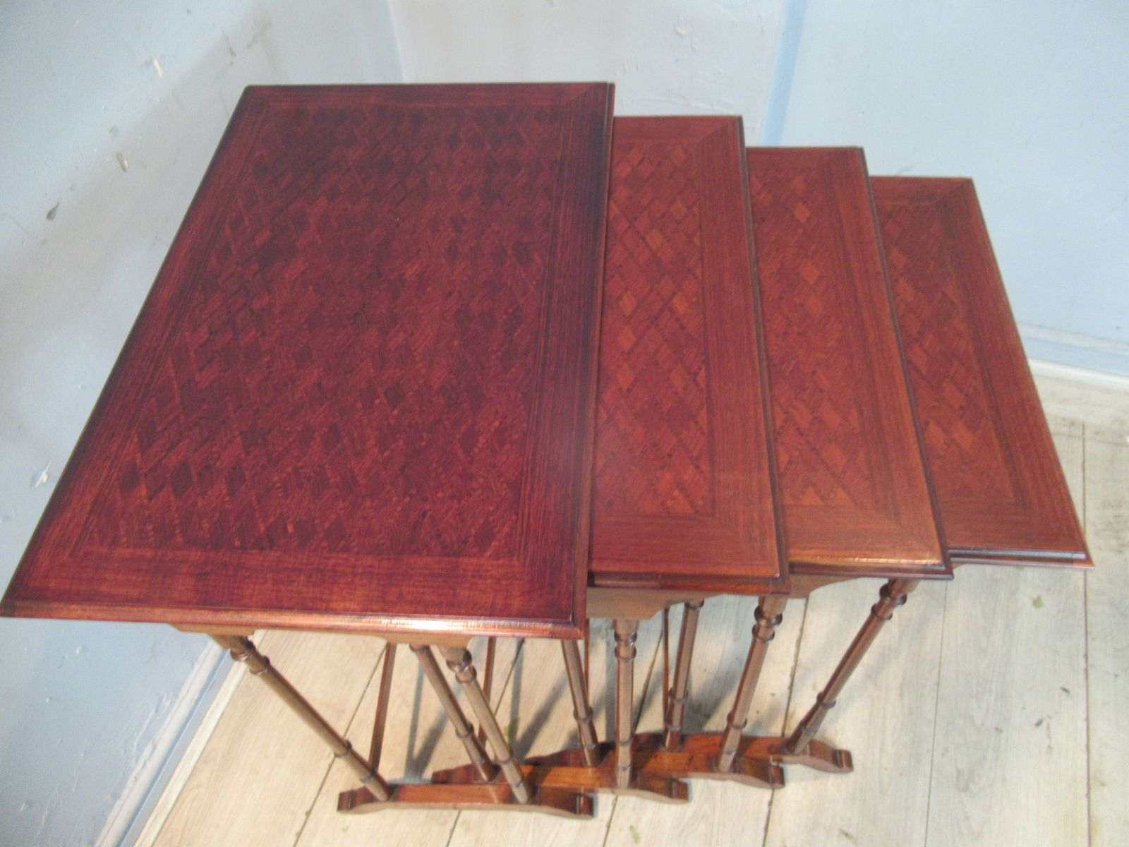 photo furniture Edwardian   Mahogany  Nest Of   Four Occasional  Tables