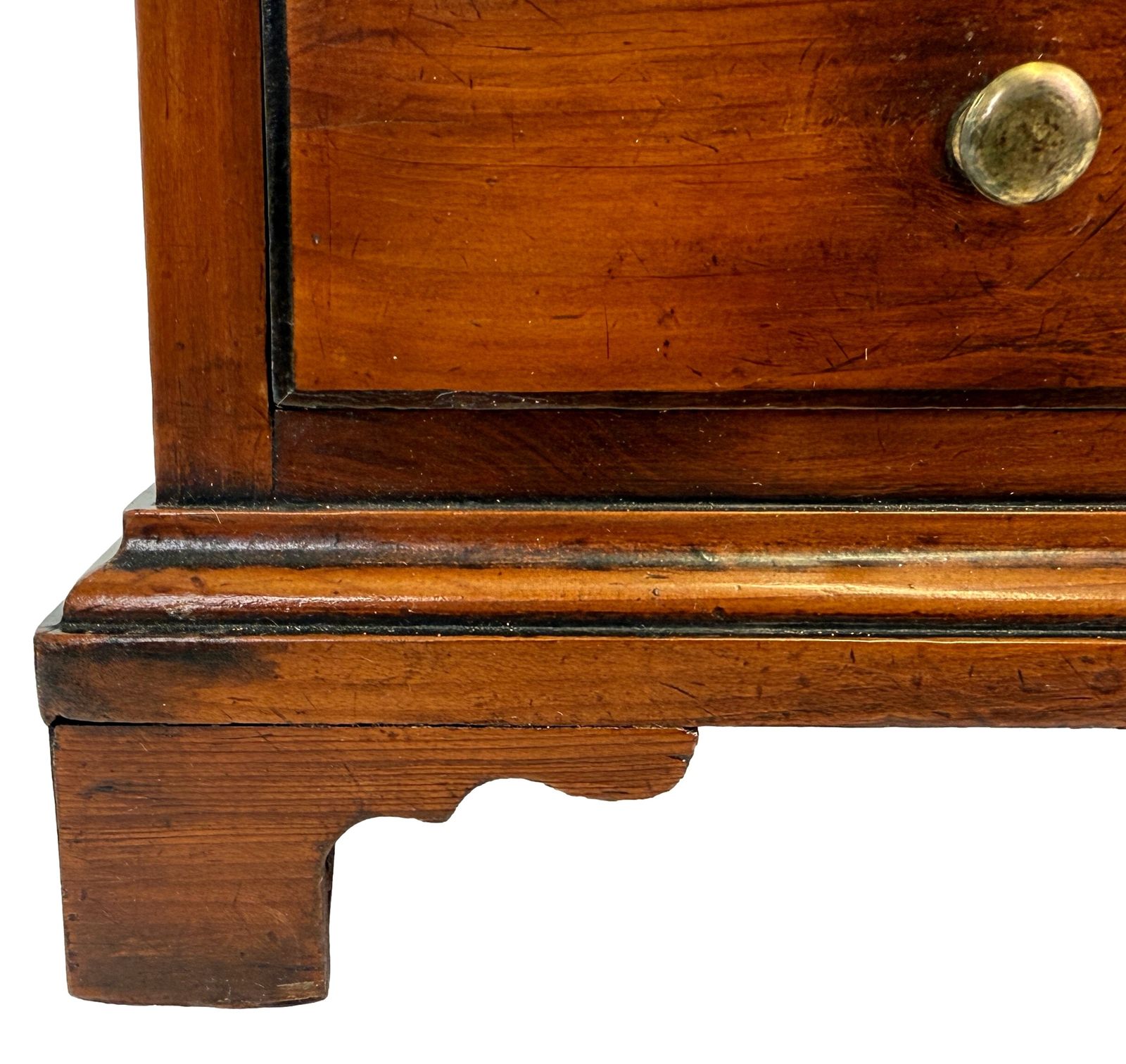 Georgian Yew Wood Miniature Chest Of Drawers (England, Circa 1760) photo vintage