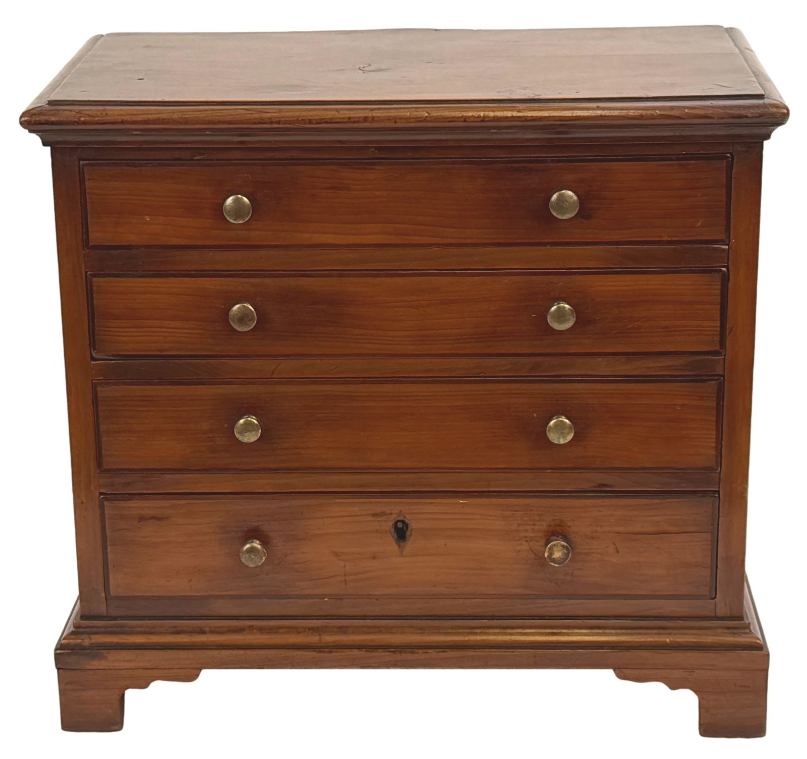 photo furniture Georgian Yew Wood Miniature Chest Of Drawers (England, Circa 1760)