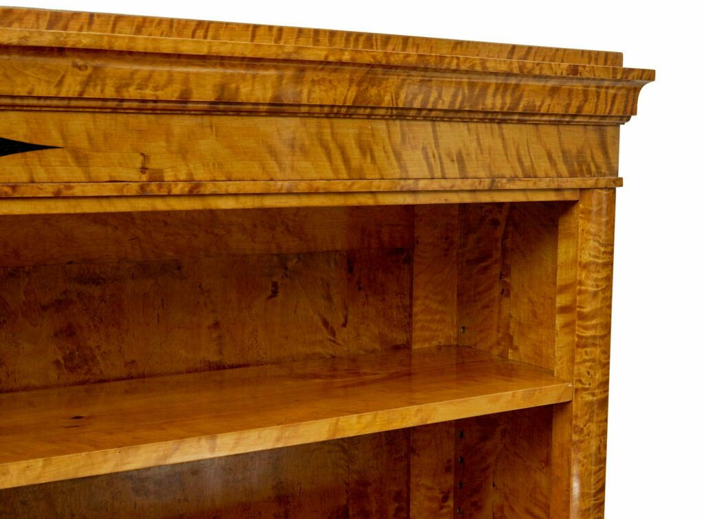 Early 20th Century Empire Revival Swedish Birch Bookcase photo furniture