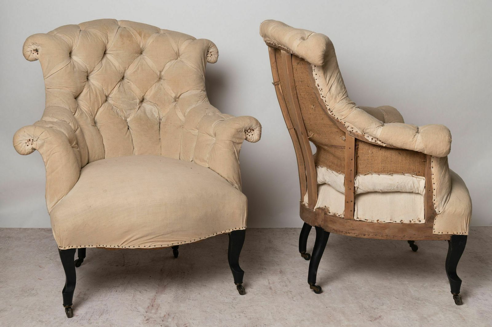 Antique French Pair Of Chairs, 1800s photo Furniture