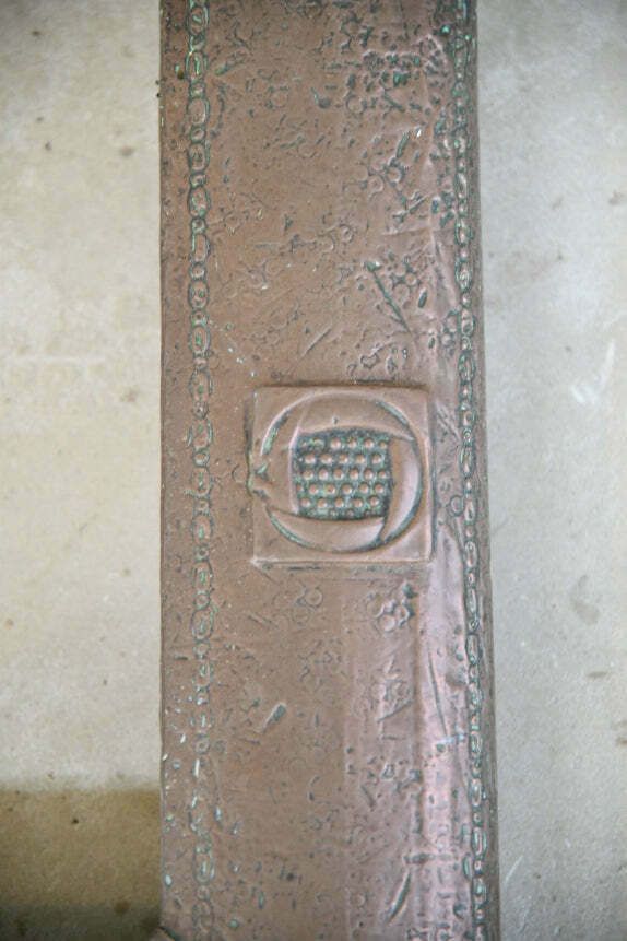 Arts & Crafts Copper Fire Fender photo for sale