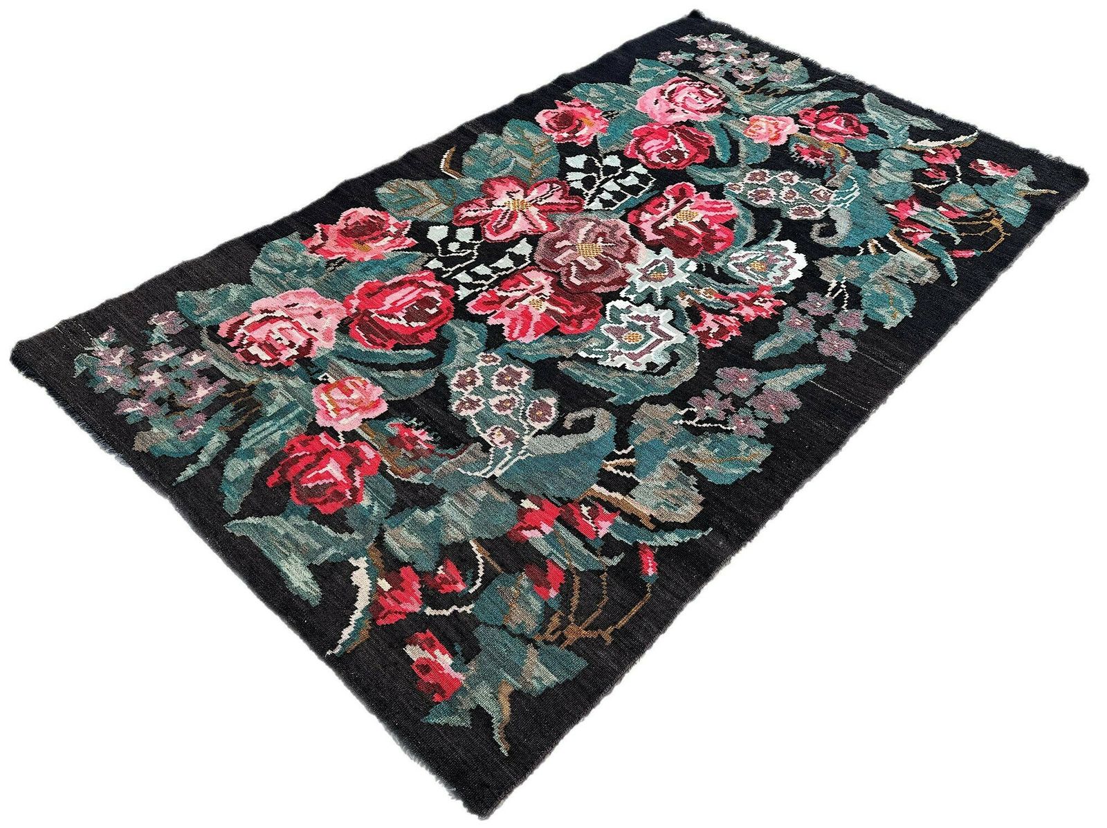 Vintage Bessarabian Kilim 2.21m X 1.30m photo for sale