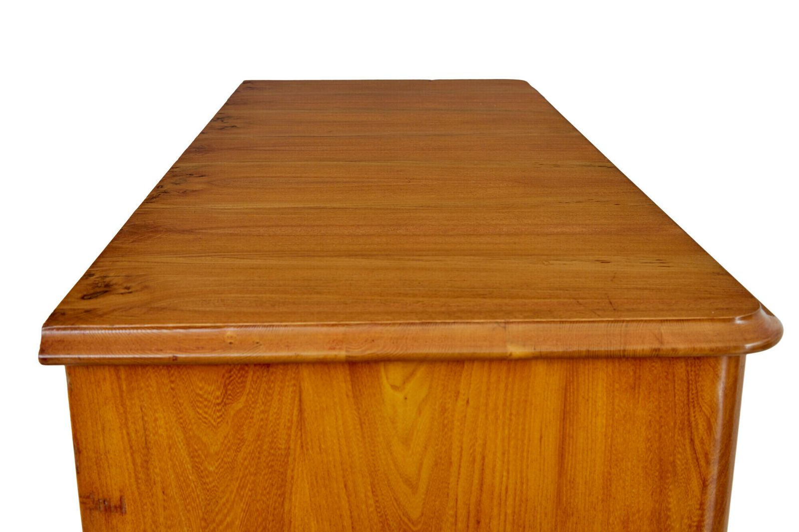 Tall 19th Century Elm Secretaire Chest Of Drawers photo for sale