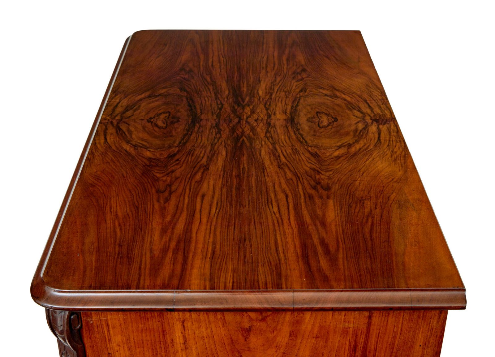 Swedish 19th Century Burr Walnut Chest Of Drawers photo for sale