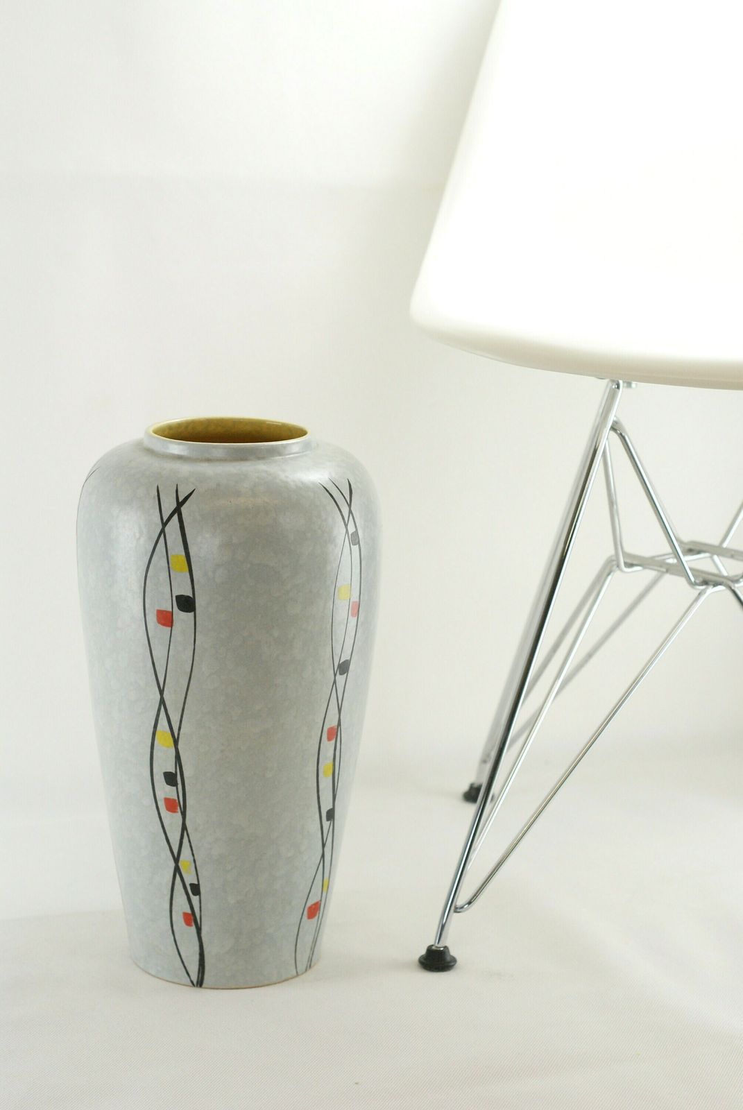 Xl Scheurich Keramik Floor Vase 517 38   West German Pottery Floor Vase   Mid Century Ceramic Floor Vase   Grey Minimal Decor photo furniture