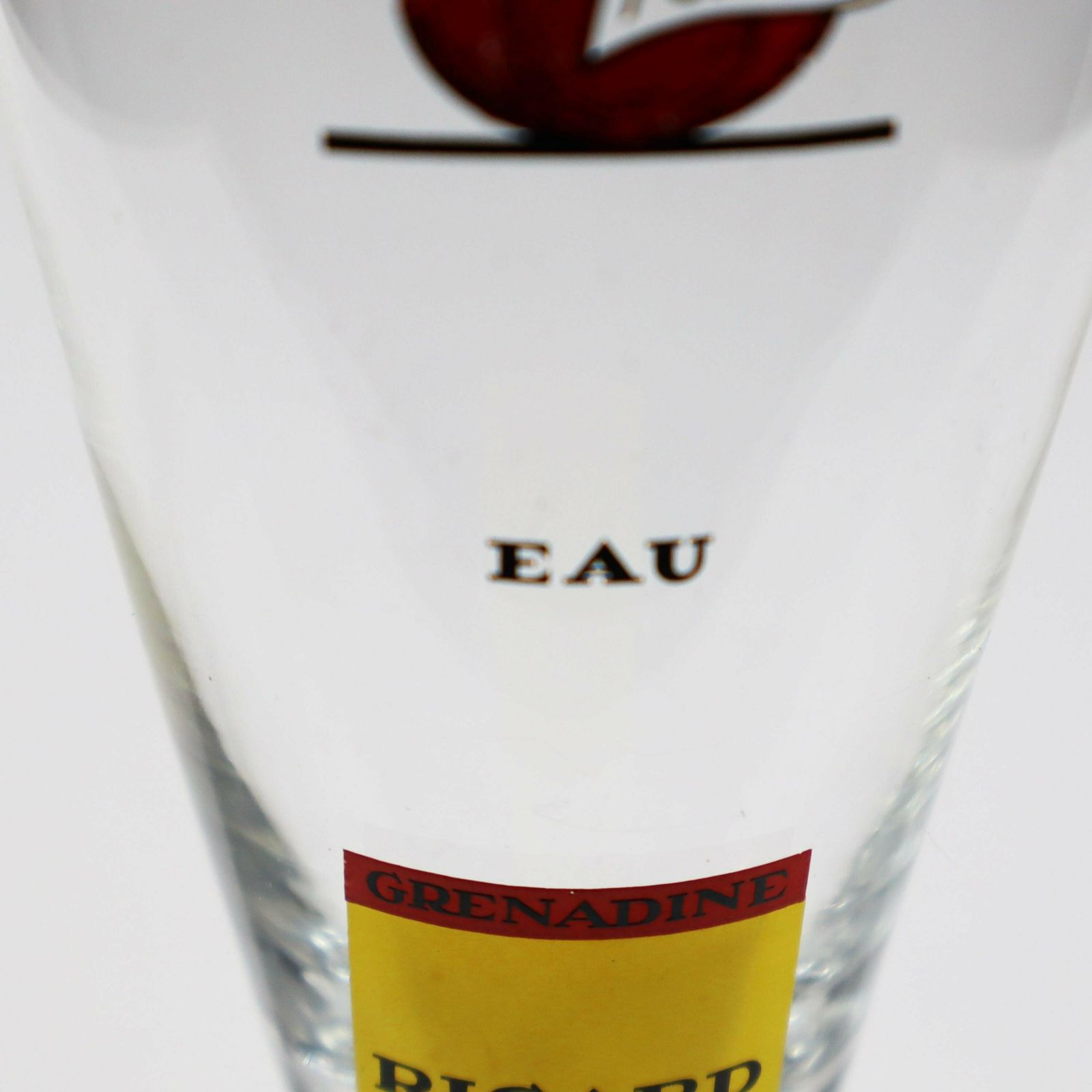 1960s Rare Ricard Tomate Glass French Pastis Grenadine Glass, Vintage Bistro Advertising photo vinterior