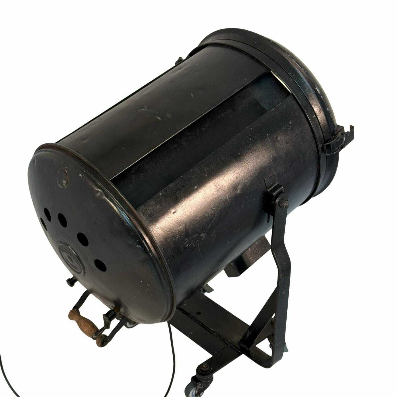 A.E. Cremer   1950's   Studio Lamp / Spotlight   Green   On Original Metal Tripod   Fully Original And Rewired   Made In France photo for sale