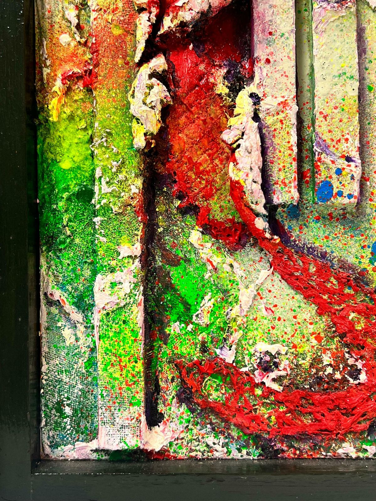 French Schoolcontemporary French Abstract Collage Mixed Media Painting Original Signed Work2004 photo 793.0
