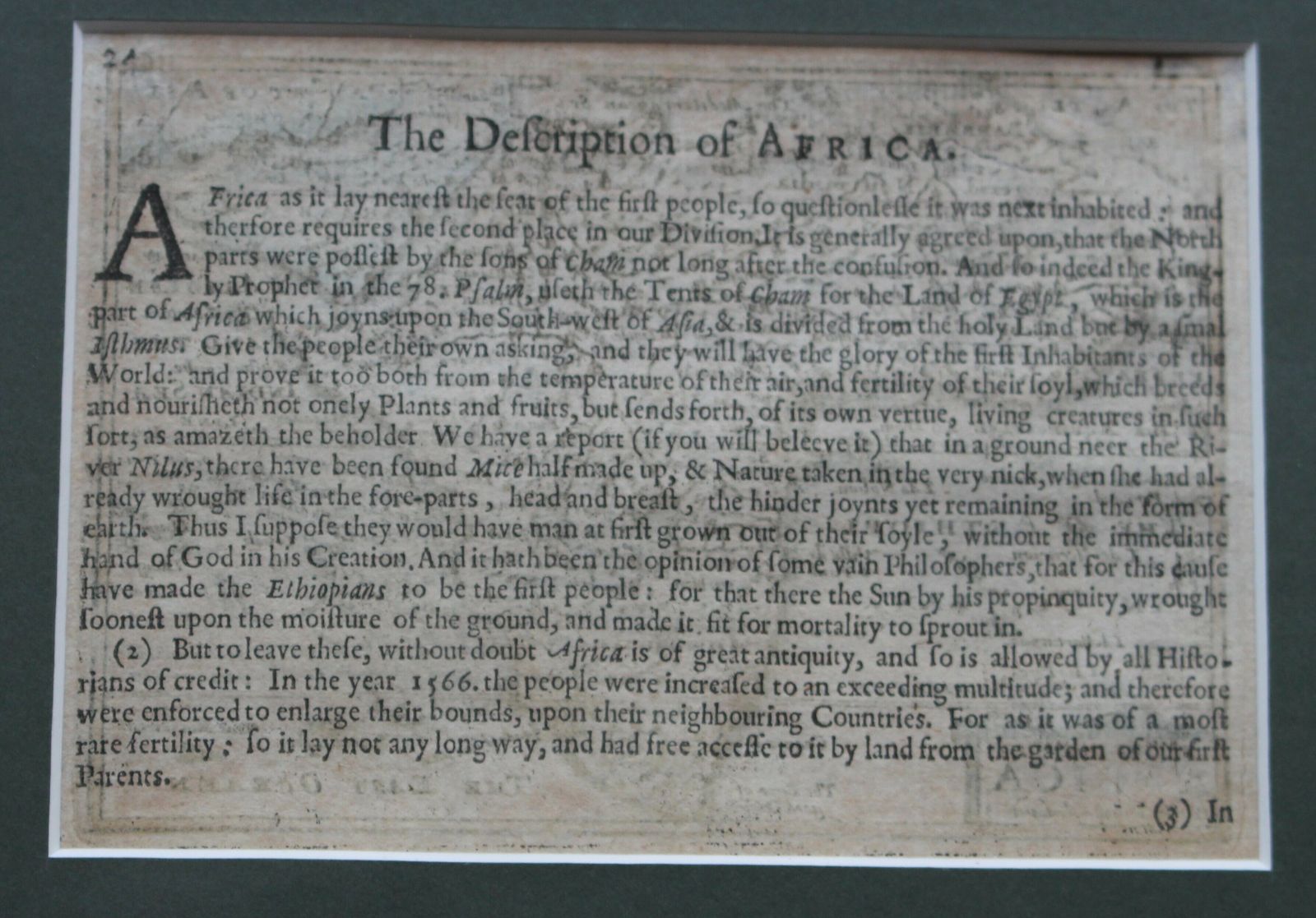 Extremely Rare Miniature Speed Map Of Africa Engraved By Peter Karius Van Den Keere C1646 photo 550.0