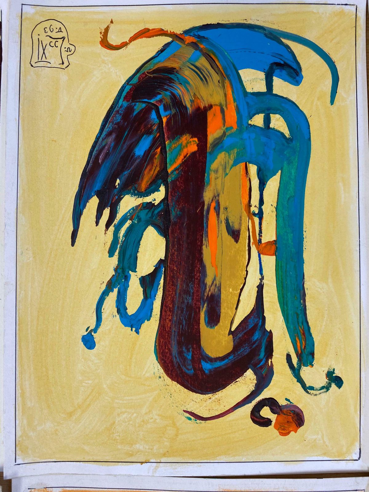 Unknownset Of 6 Original French Abstract Oil Paintings   Each Signed & Dated C. 1993 photo for sale